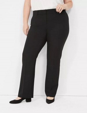 Black Lane Bryant Perfect Drape Straight Women Pants | SMT7180ZQ