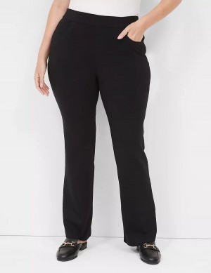 Black Lane Bryant Pull-On Ponte Boot Women Pants | WSY7964GN