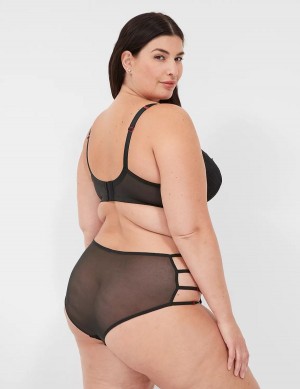 Black Lane Bryant Strappy Brief Women Briefs | DBX8438IN