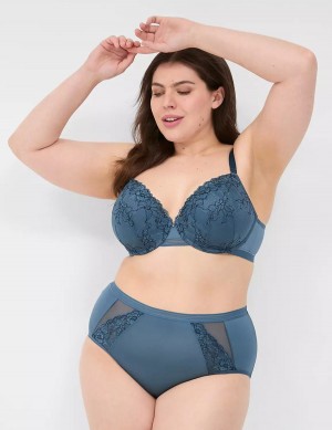 Blue Grey Lane Bryant Modern Romance Lightly Lined Demi Women Bralettes | SFX2059VI