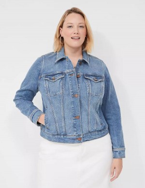 Blue Lane Bryant Denim Women Jackets | SVK815WL