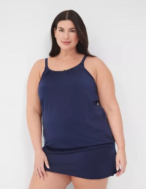 Blue Lane Bryant No-Wire Blouson Tankini Women Bikini Top | ZNV3361BS