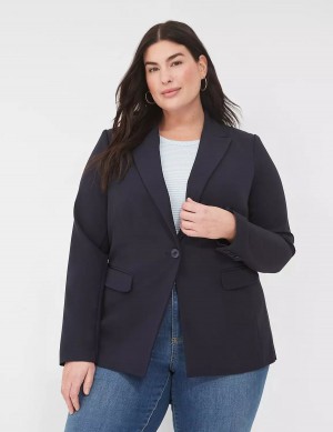 Blue Lane Bryant Perfect Drape Women Blazers | VUC1675TX