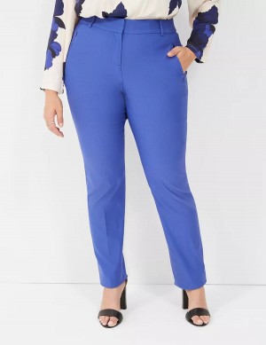 Blue Lane Bryant Straight Leg 4-Season Women Pants | XNB436IZ