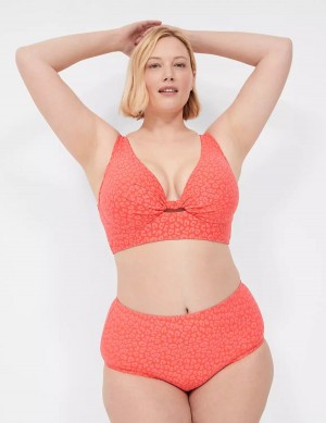 Coral Lane Bryant Underwire Knot-Front Women Bikini Top | YRK2886LG