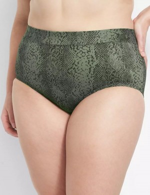 Dark Green Lane Bryant Swim Women Briefs | IQU8637OH