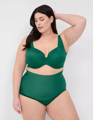 Dark Green Lane Bryant Totally Smooth Lightly Lined Women Balconette Bra | ISG7245SL