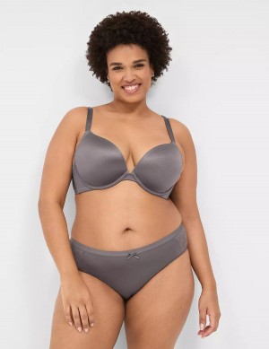 Dark Grey Lane Bryant Boost Plunge With Lace Women Bralettes | TTC4687OO