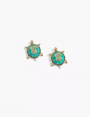 Gold Lane Bryant Summer Whimsy Sea Turtle Women Earrings | DOG3175XJ