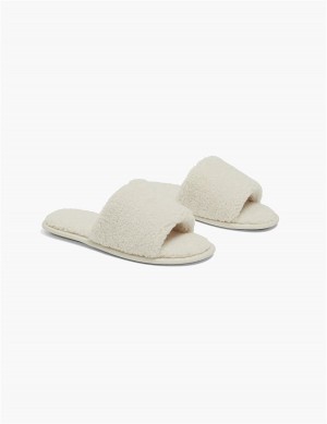 Grey Lane Bryant Faux-Fur Slide Women Slippers | QCU67KH