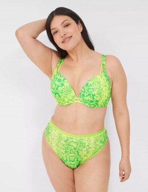 Light Green Lane Bryant Boost Plunge Women Bralettes | ETY7512DG