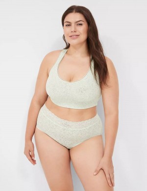 Light Green Lane Bryant Stretch Lace Women Bralettes | RFC1217GK