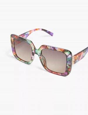 Multicolor Lane Bryant Multi-Color Oversized Square Women Sunglasses | LVC9870EP