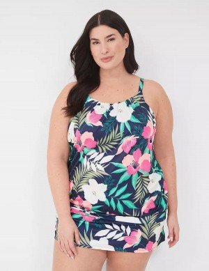 Navy Lane Bryant Side Slit Swim Women Skirts | FOX5571UK