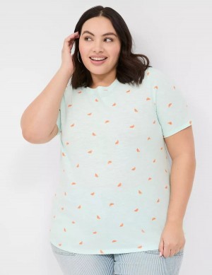 Orange Lane Bryant Perfect Sleeve Crew-Neck Tee Women T Shirts | ACZ5195MY