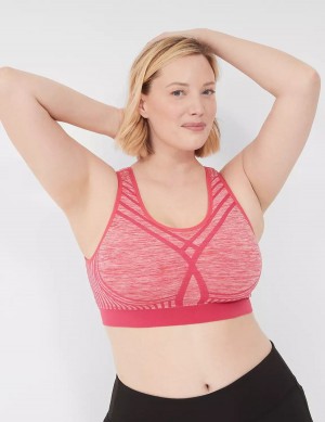 Pink Lane Bryant LIVI Wireless Medium-Impact Seamless Women Sports Bra | AZH2771HH