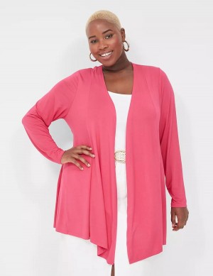 Pink Lane Bryant Open-Front Fit & Flare Overpiece Women Robe | YUP8828QU