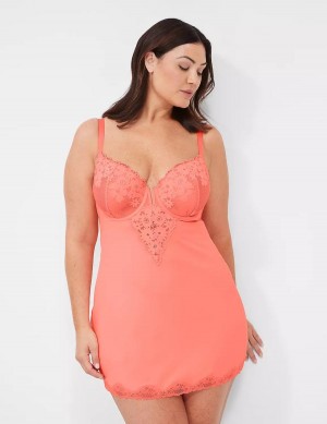 Pink Lane Bryant Underwire Lace Slip Women Dress | SMR3566KY