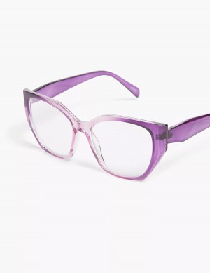 Purple Lane Bryant Purple Ombré Cateye Reading Women Glasses | KBF8258NS