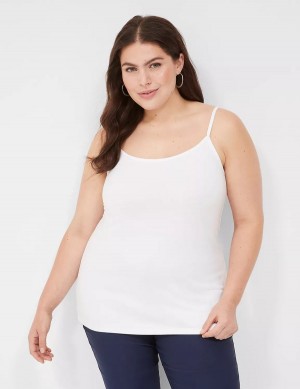 White Lane Bryant Cotton Cami Women Tank Top | LIU231WA