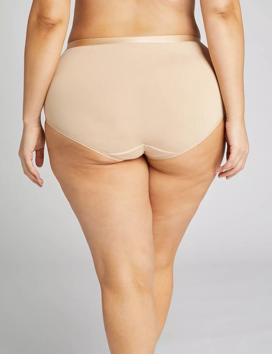 Beige Lane Bryant Extra Soft Full Women Briefs | BIO7839MM