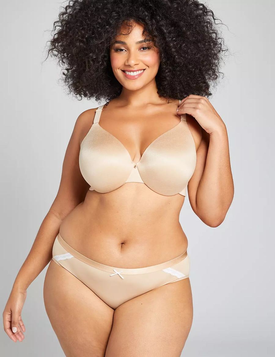 Beige Lane Bryant Extra Soft Women Hipster Panty | SCI3115UL