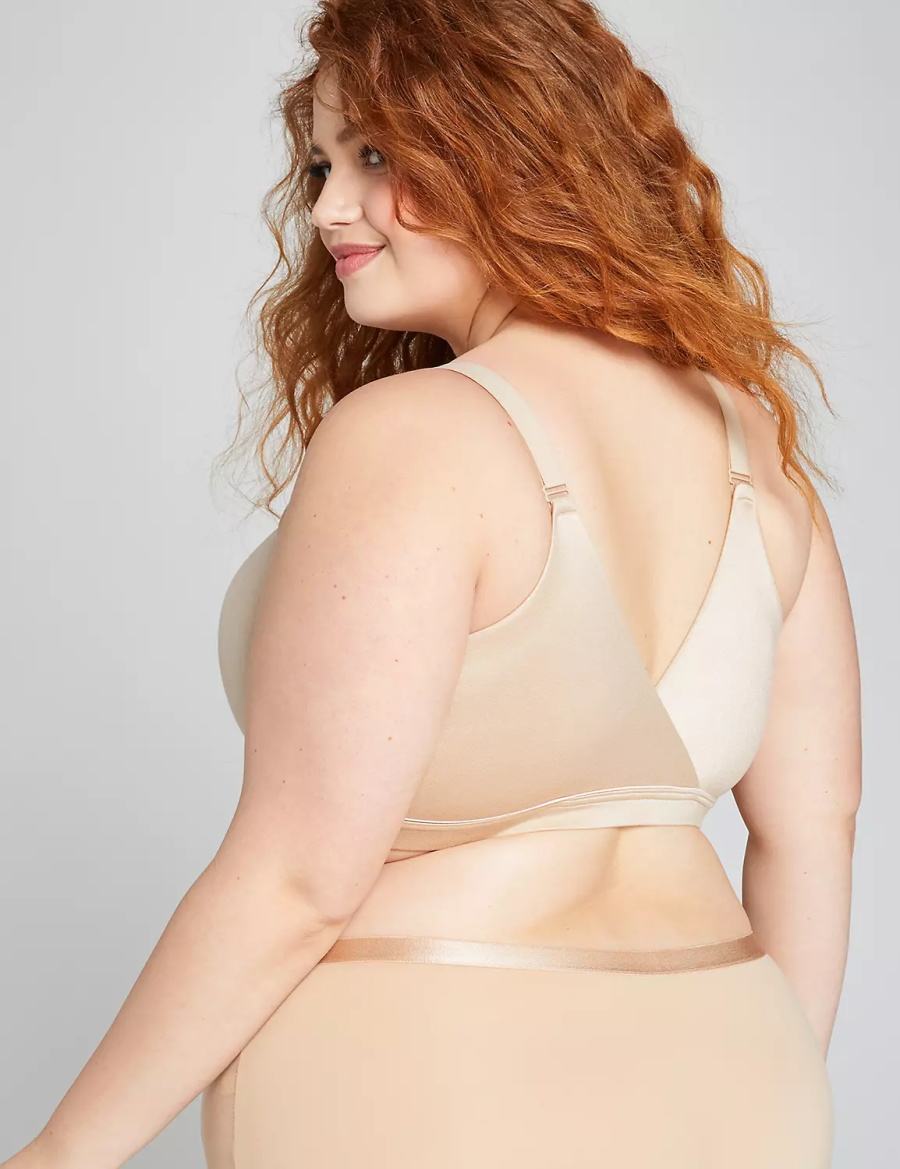 Beige Lane Bryant Lightly Lined Lounge Women Bralettes | TWQ7367PR