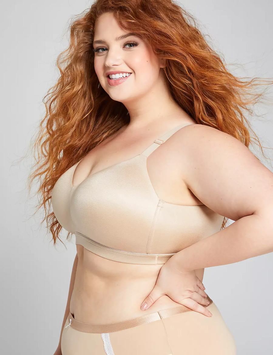 Beige Lane Bryant Lightly Lined Lounge Women Bralettes | TWQ7367PR