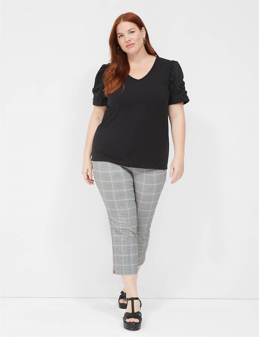 Black Lane Bryant 4-Season Slim Capri Women Pants | MKI2761FR