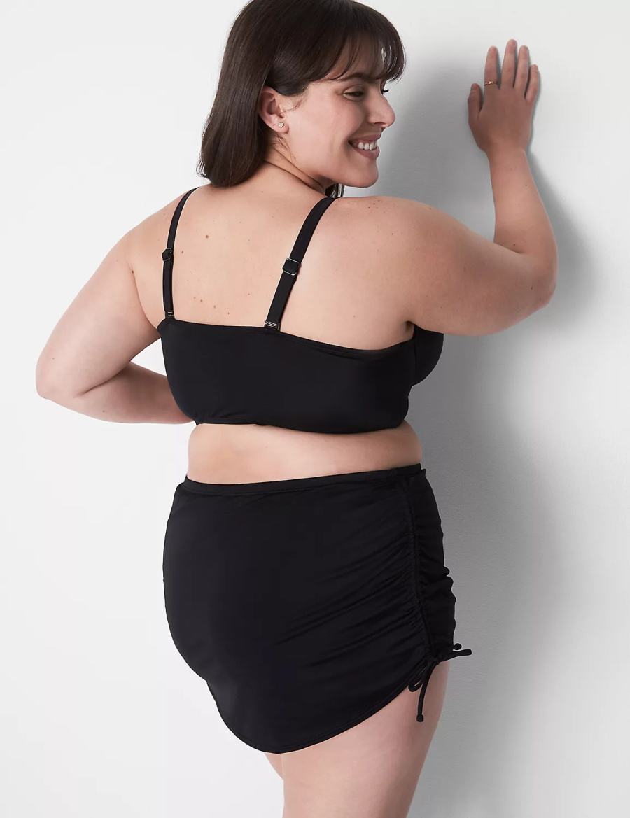 Black Lane Bryant Adjustable Swim Women Skirts | ZXD1738TT