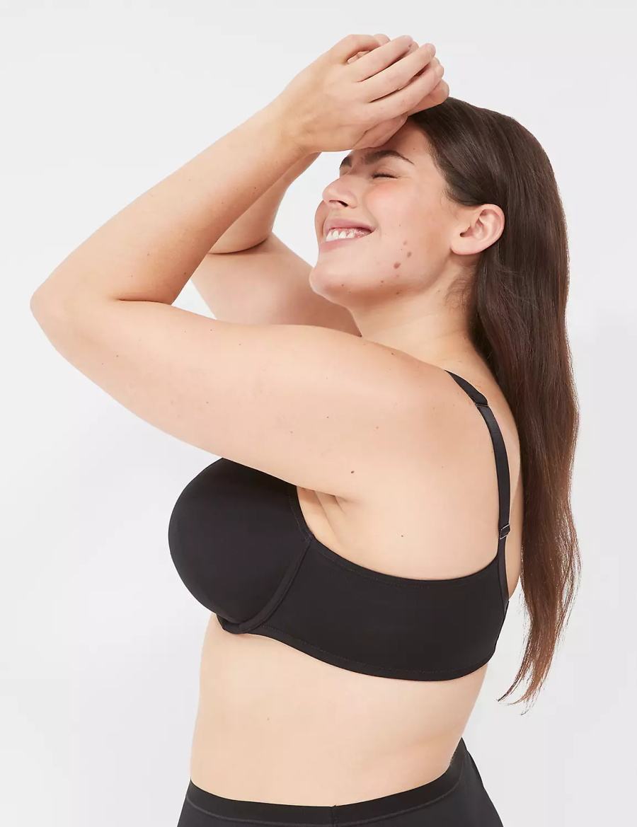 Black Lane Bryant Boost Plunge Women Bralettes | CIB1755VH