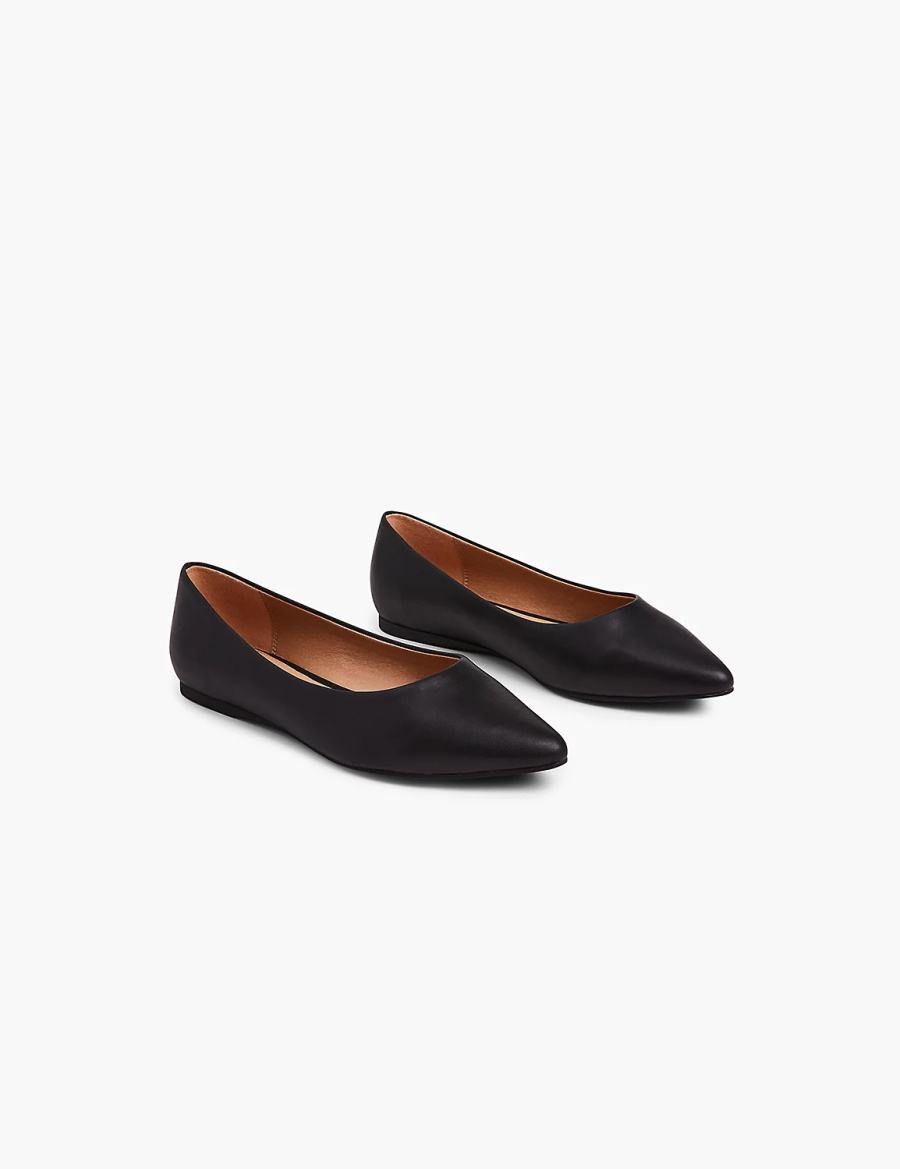 Black Lane Bryant Dream Cloud Pointed-Toe Women Ballet Flats | GGU7398TV