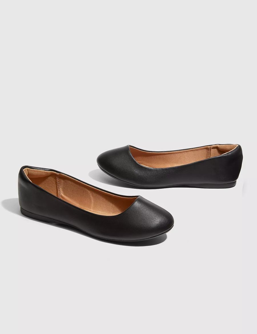 Black Lane Bryant Dream Cloud Round-Toe Women Ballet Flats | QSC1715SX