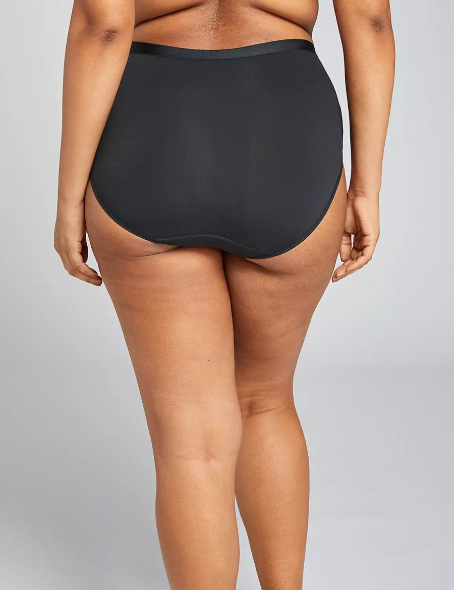 Black Lane Bryant Extra Soft Full Women Briefs | IIJ4225YL