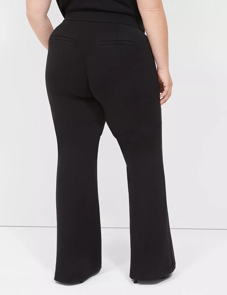 Black Lane Bryant Journey Knit Flare Women Pants | YSX94LY