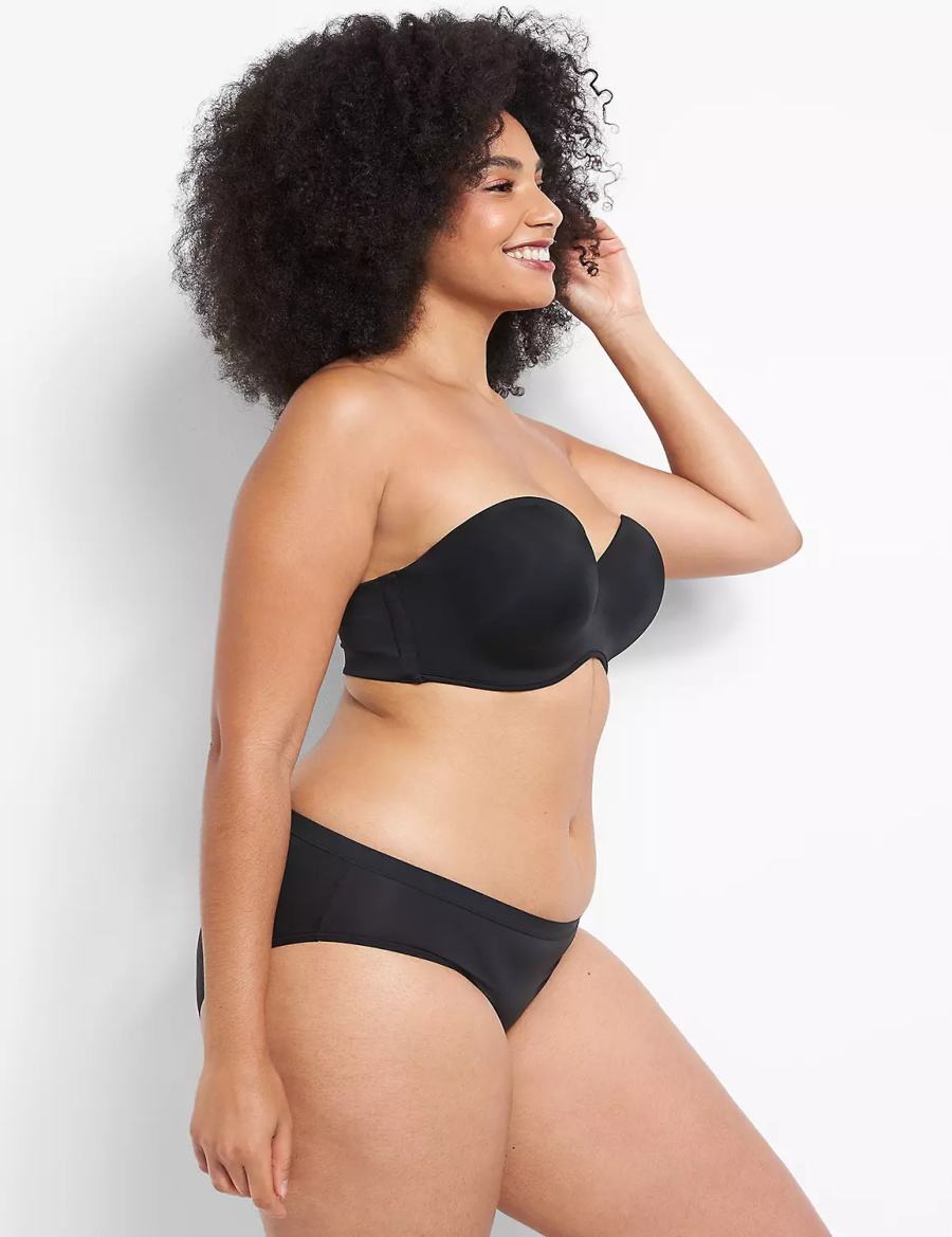 Black Lane Bryant Multi-Way Boost Women Strapless Bra | PGU2097KX