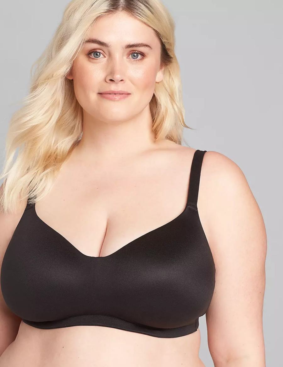 Black Lane Bryant No-Wire Women Bralettes | GPA854KI