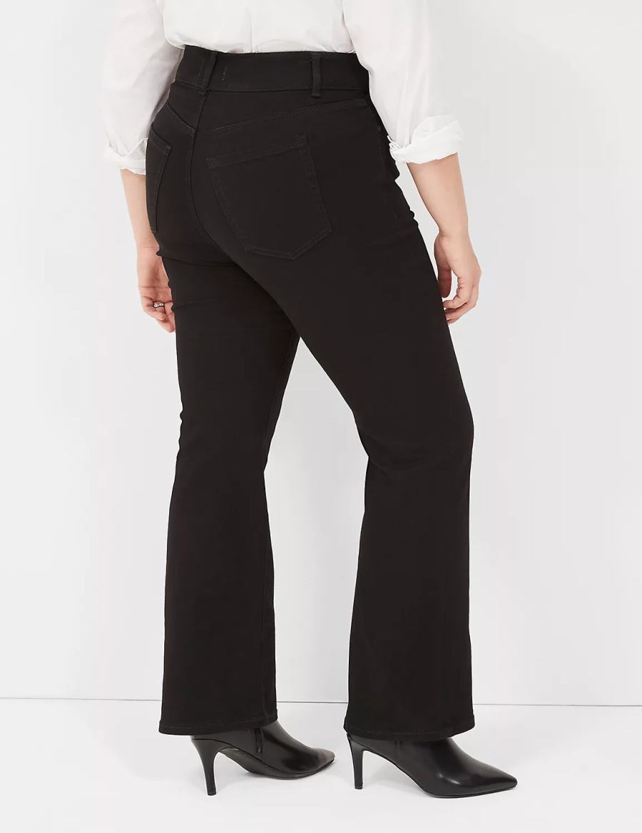 Black Lane Bryant Tighter Tummy High-Rise Boot Women Jeans | KXX1743OZ