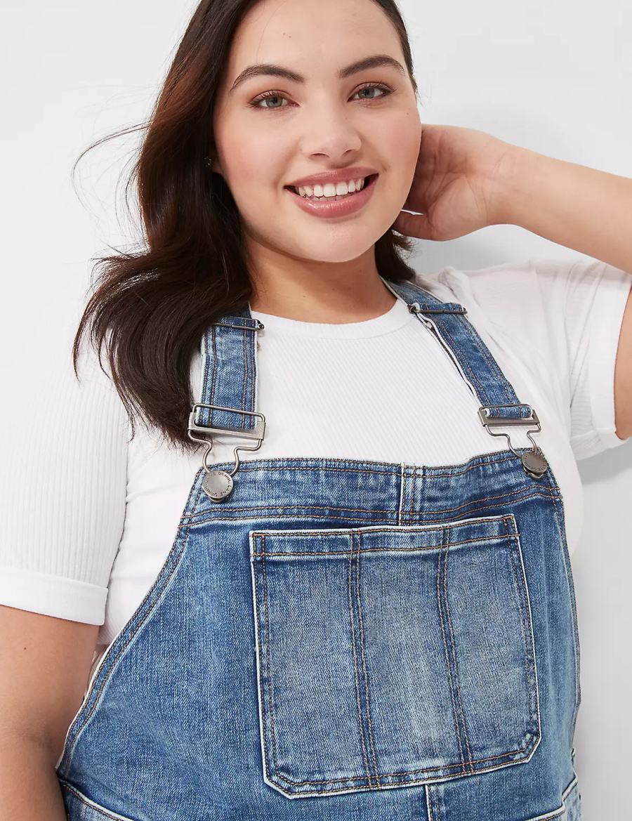 Blue Lane Bryant Boyfriend Denim Women Overall | HIN4021UW