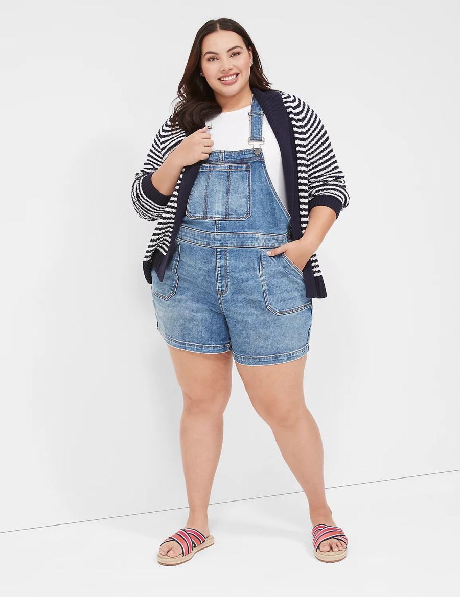 Blue Lane Bryant Boyfriend Denim Women Overall | HIN4021UW