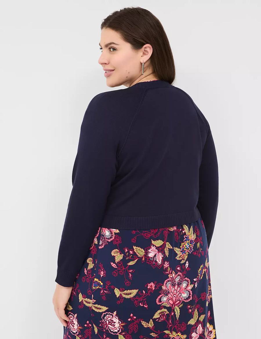 Blue Lane Bryant Classic Long Sleeve Open Front Shrug Women Sweaters | QIE7226HJ