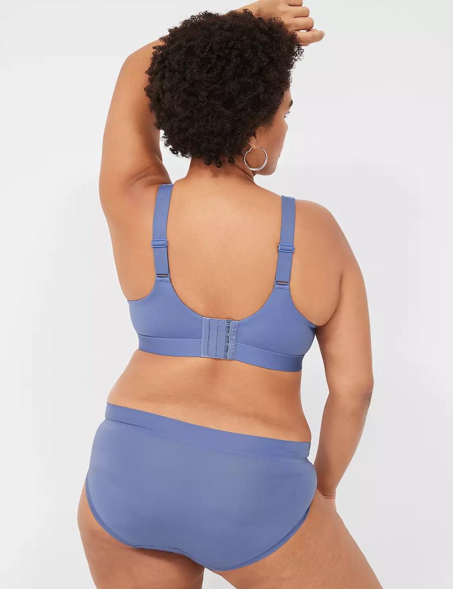 Blue Lane Bryant Comfort Bliss Lightly Lined Plunge Women Bralettes | WYO6634BT