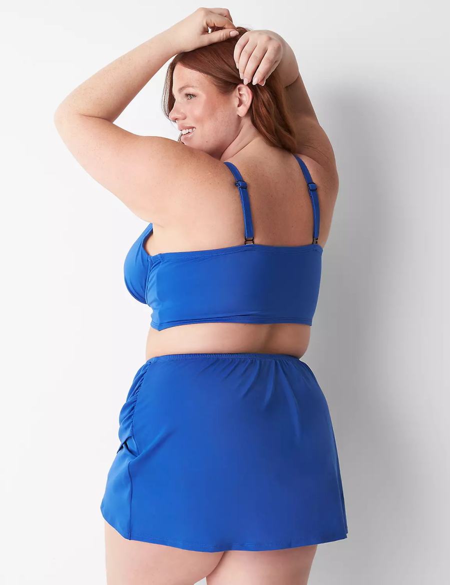 Blue Lane Bryant Faux-Wrap Swim Women Skirts | ACV6929MZ