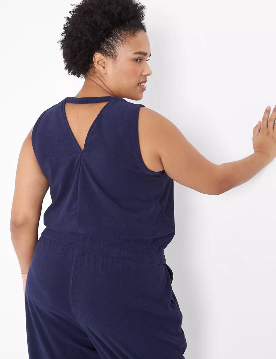 Blue Lane Bryant LIVI Crop Towel Terry Women Tank Top | UID280IA