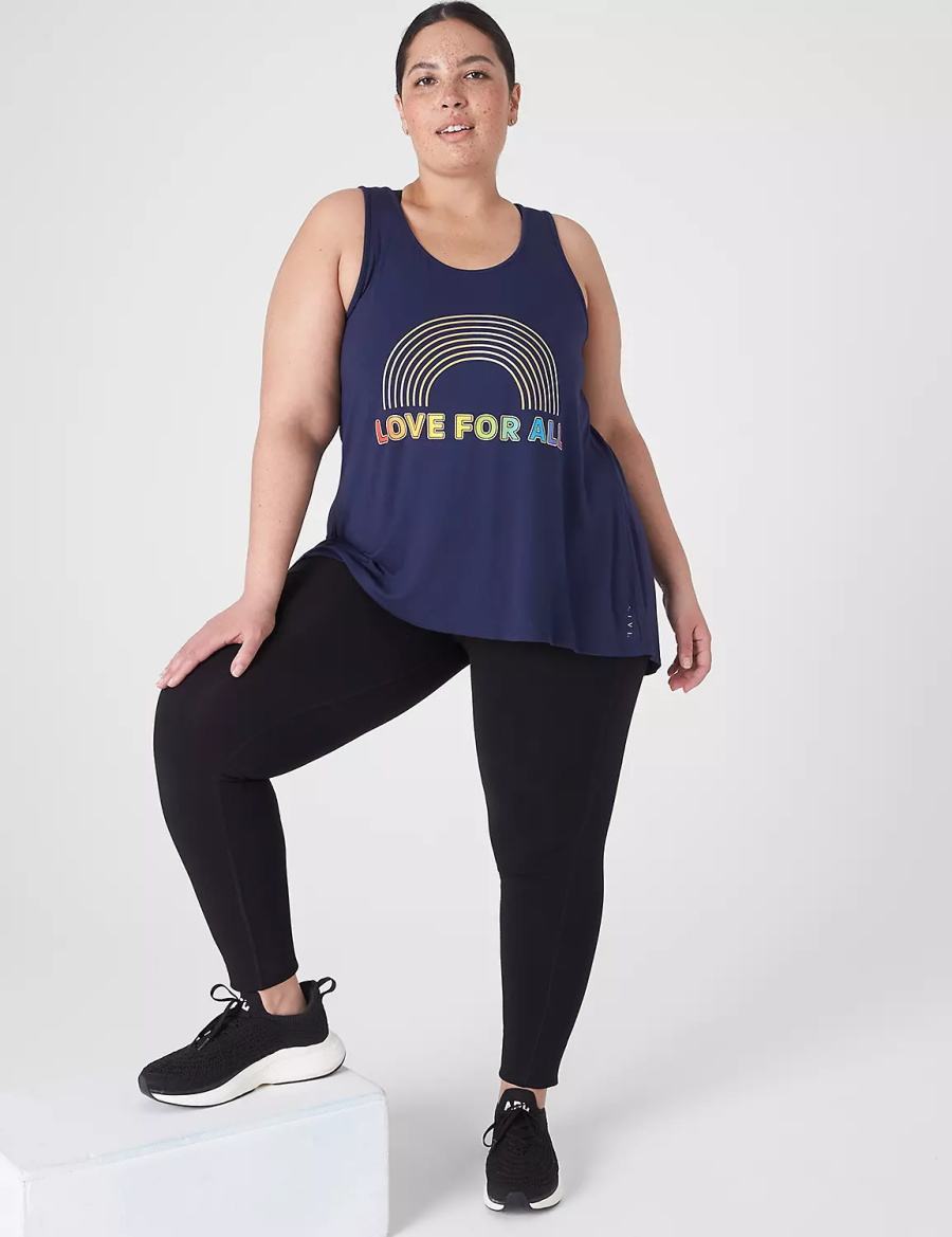 Blue Lane Bryant LIVI Pride Cut-Out Back Women Tank Top | GVV757RQ