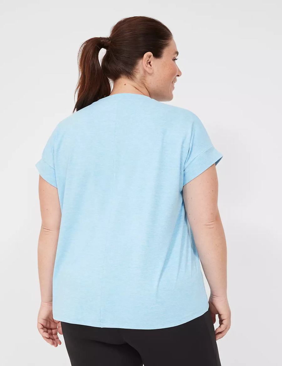 Blue Lane Bryant LIVI Soft Crew-Neck Recycled Tee Women T Shirts | HBC1064ON