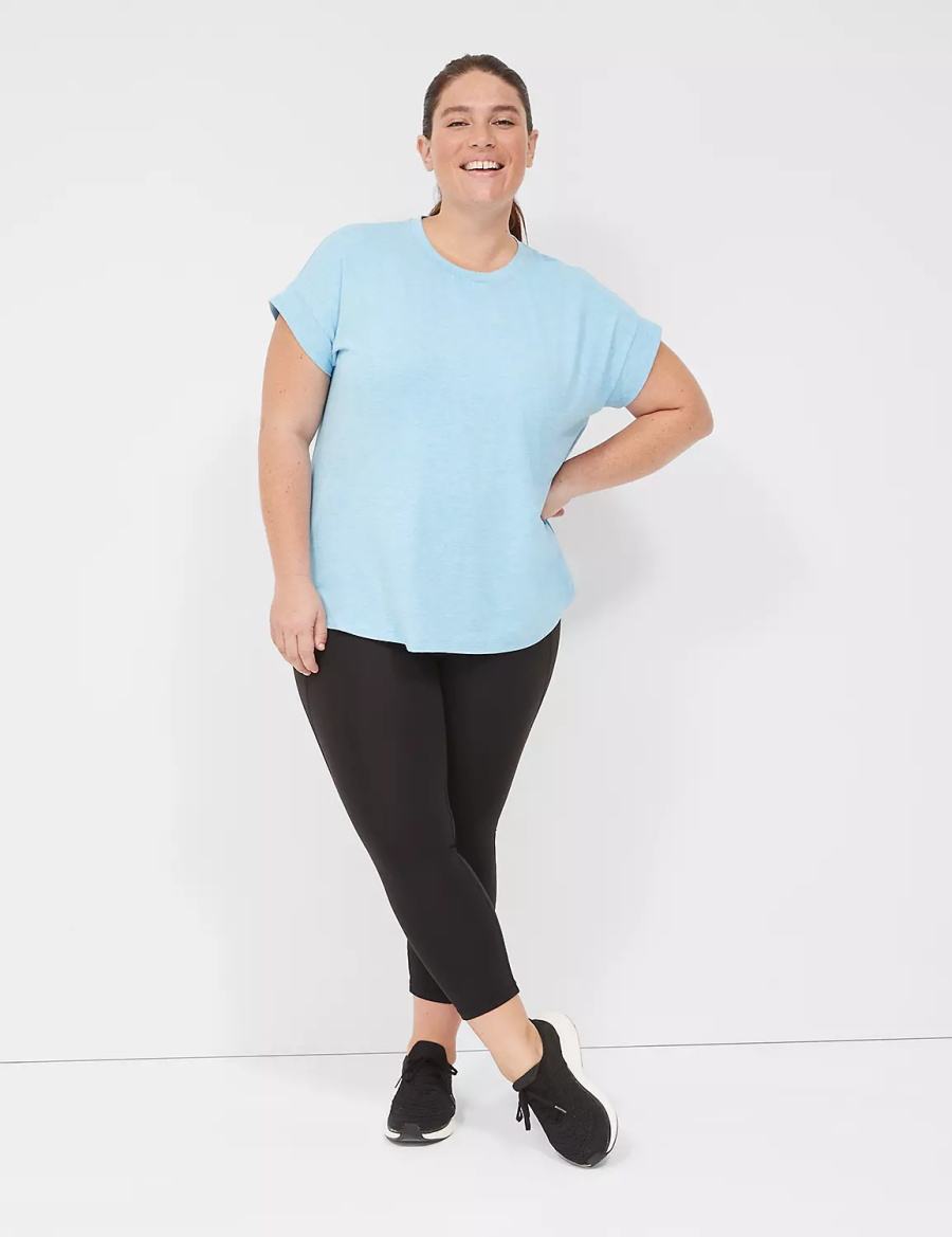 Blue Lane Bryant LIVI Soft Crew-Neck Recycled Tee Women T Shirts | HBC1064ON