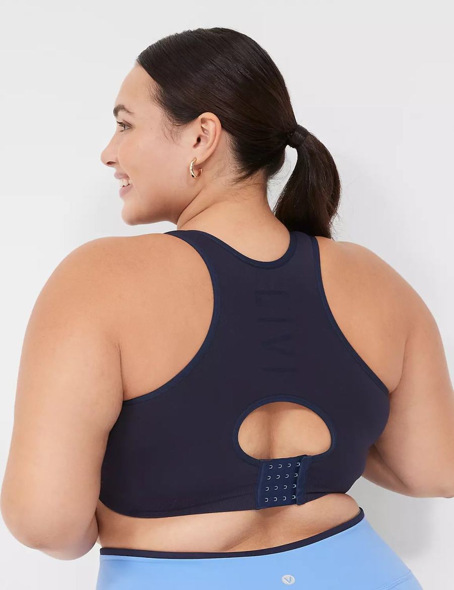 Blue Lane Bryant LIVI Wireless Medium-Impact Seamless Women Sports Bra | MFE9392NU