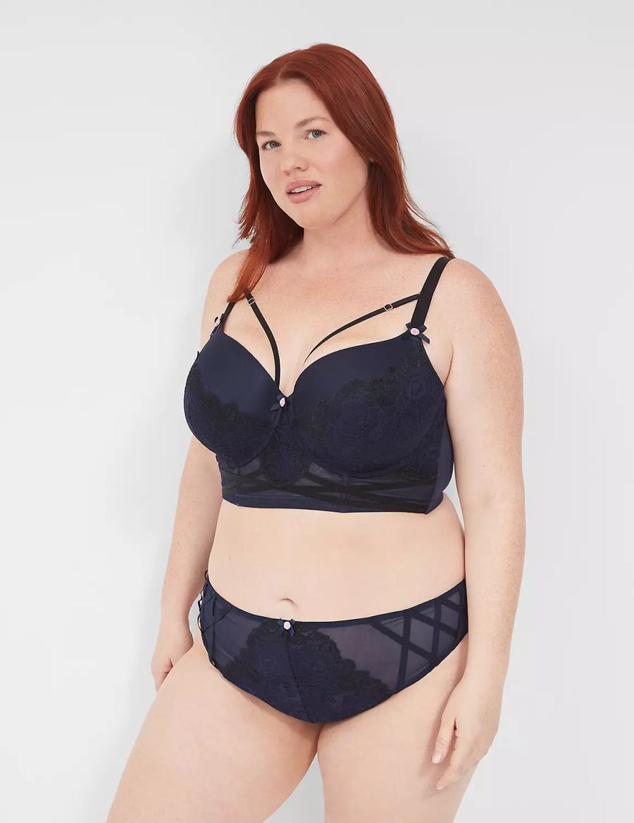 Blue Lane Bryant Lace French Women Briefs | YFU5127VD