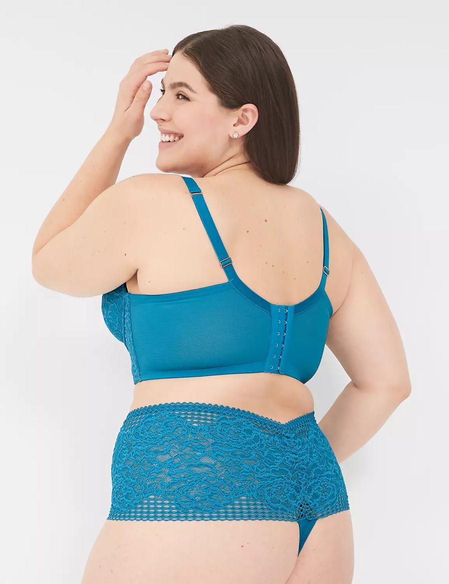 Blue Lane Bryant Lace Longline Boost Women Balconette Bra | XFF7657HJ